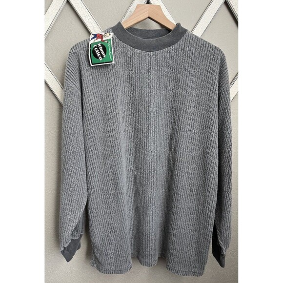 NWT! Vintage Johnny Cotton Christopher Sir Hilary Cord Men’s L L/S Shirt - Gray - Picture 1 of 10